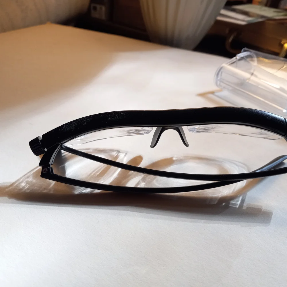 Futuristic Black Smart Glasses with Augmented Reality
